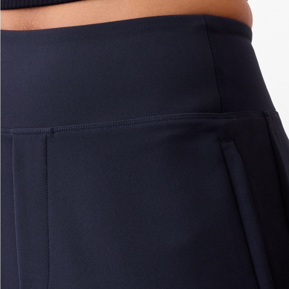 Athleta Navy Endless Pants Sz 0 Work Travel Athleisure Straight Leg High Rise - Picture 3 of 16